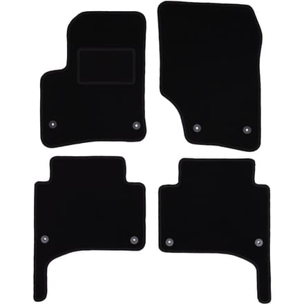 Zwarte veloursmatten voor: Porsche Cayenne I SUV (2002-2010)