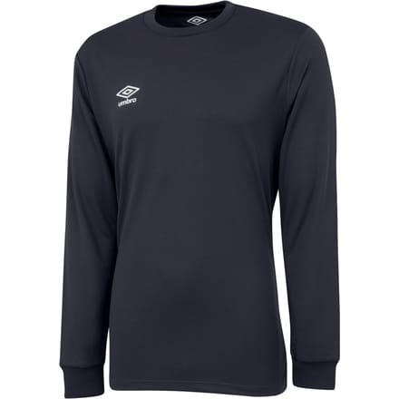 Umbro Heren Club Jersey met lange mouwen (Koolstof/Wit)