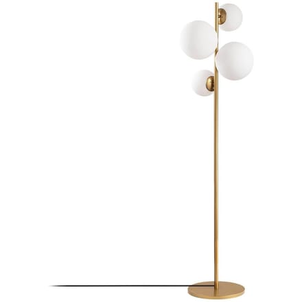 Asir - Vloerlamp - Goud - 33 x 162 x 33 cm