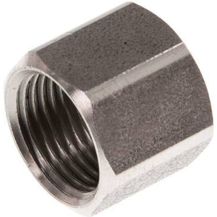 M12x1 x 8LL RVS Wartelmoer voor Snijring