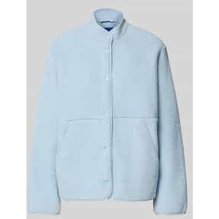 Relaxed fit Fleecejack met Opstaande kraag Model 'VERA'
