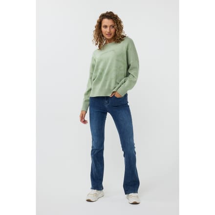 EsQualo Sweater Hot Press Diamonds Jade Größe: XS/S | Pullover Outlet | Damen