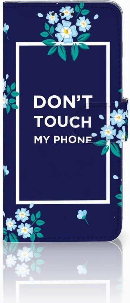 Samsung Galaxy S10 Plus Portemonnee Hoesje Flowers Blue DTMP