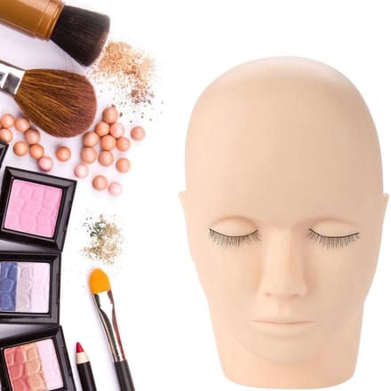 Dailygoods- Wimpertrainingskop - Zachte Siliconen - Oefenhoofd voor