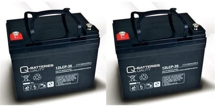 Q-Batteries 12LCP36 LCP 24V 36Ah AGM