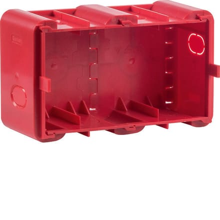 Hager Berker 2-pans inbouwdoos voor inbouwmontage rood - 18720020