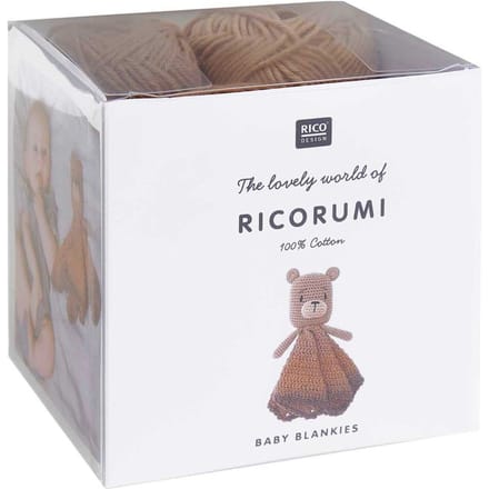 Rico Design Ricorumi Haakset "Baby Blankies" - Teddybeer