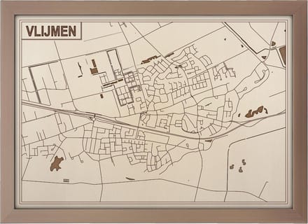 Decoratief Beeld - Houten Van Vlijmen - Hout - Bekroned - Bruin - 21 X 30 Cm