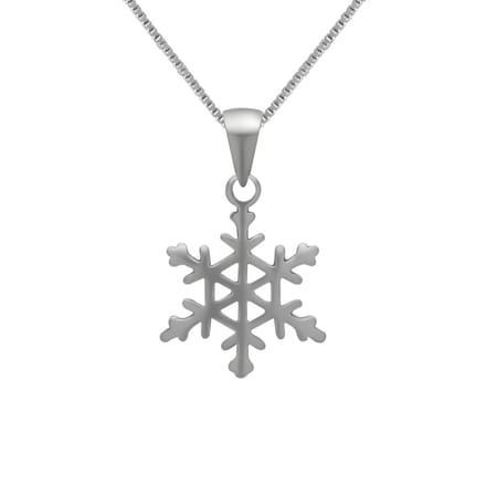 Zilveren ketting - dames hanger - ijskristal - 925 zilver