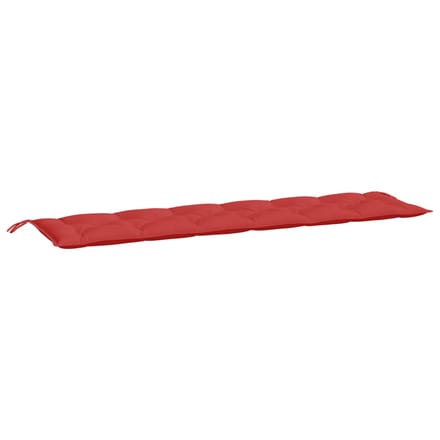 vidaXL - Tuinbankkussen - 200x50x7 - cm - stof - rood