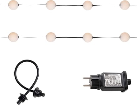 QAZQA malai - Moderne Hanglamp - 14 lichts - L 800 cm - Wit - Buitenverlichting