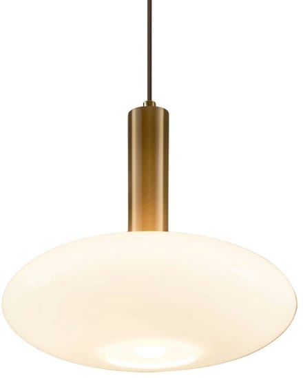 Kosilum - Zinnia - Hanglamp - Wit en goud - Metaal en glas