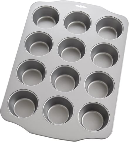 Mini Muffinvorm 12 Cup - Koolstofstaal met Snelsluiting en Anti-aanbaklaag