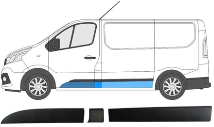 Sierlijsten set voor Renault Trafic 2014- / Links