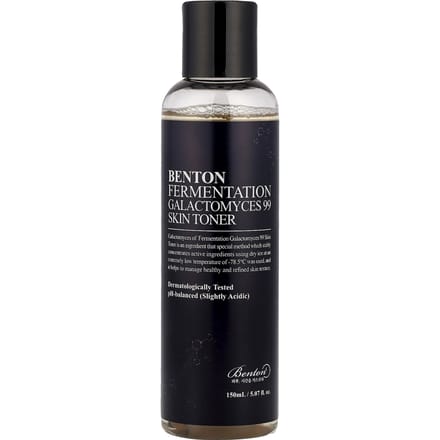 Benton, Lotion Tonique Galactomyces Fermenté 99 pour la Peau, 5,07 fl oz (150 ml) black