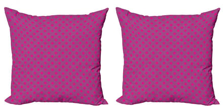 ABAKUHAUS Magenta Kussenhoes Set – 2×60×60 cm – Dubbelzijdig