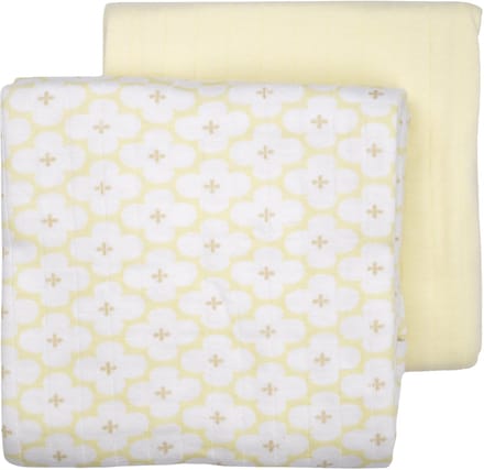 Lodger Swaddler - 2 Stuks - 110 x 110 cm - Matcha Butter