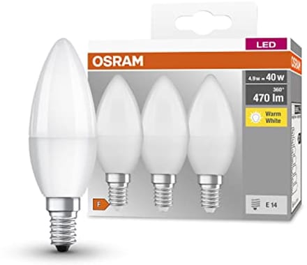 E14 40W LED-lamp - Warm Wit - 4.9W Equivalent Pak van 3