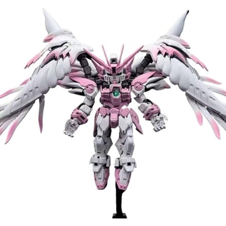 Nieuw MGSD Wing Zero Ew Sneeuwwit Kersbloesem Roze Voorgelakt Versie Assemblage Modelbouwkit Actiefiguren Plastic Speelgoed Cadeaus roze