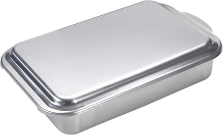 Natural Aluminium Taartvorm met Deksel voor Cake en Dessert