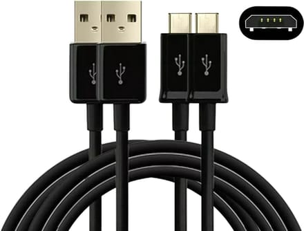 USB A naar Micro USB Kabel - 2 Meter Oplaadkabel 2x - Oplader kabel - Zwart