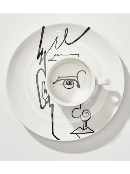 Koffie Kopjes Viso man (4/set) Kare Design
