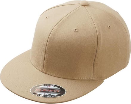 Myrtle Beach Unisex Flexfit Flat Peak Cap (Khaki)