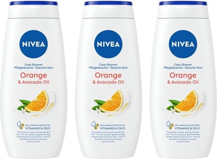 Nivea Douchegel - Orange & Avocado Oil 3 x 250 ml