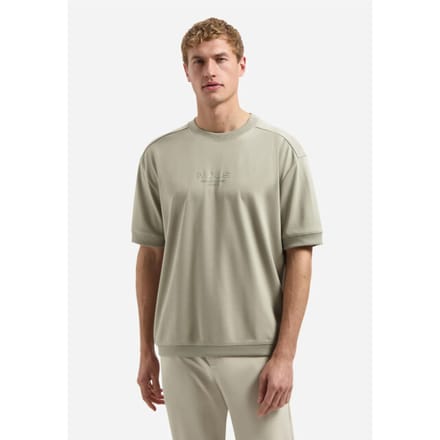 No Excess T-Shirt Crewneck Solid Heavy Interlock Sweat Styling Taupe  L