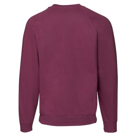 Fruit of the Loom Heren Klassiek Raglan Sweatshirt (Bourgondië)