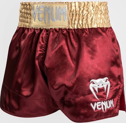 Venum Classic Muay Thai Shorts Bordeaux Goud Wit