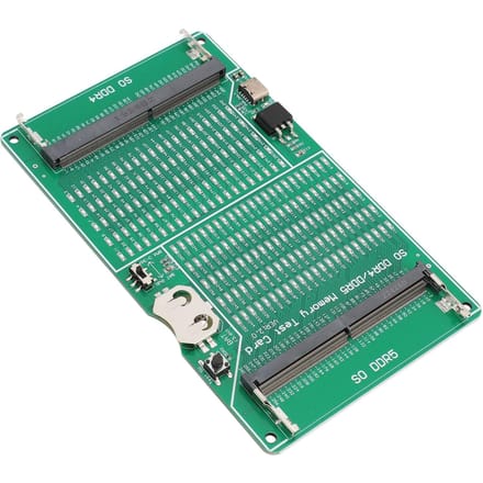 Testeur de mémoire DDR4 DDR5 2 en 1 Carte de test de fente de mémoire multifonctionnelle avec indicateur LED pour ordinateur portable blue