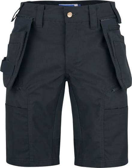ProJob 3521 STRETCHSHORT MET AFNEEMBARE SPIJKERZAKKEN 643521 - Zwart - C52