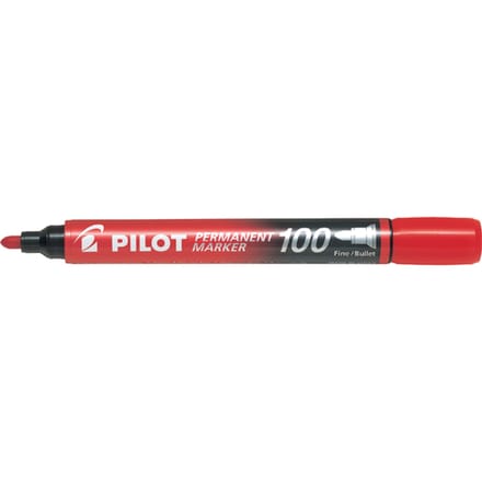 Pilot - Permanent Marker 100 - Rood - 1 stuks