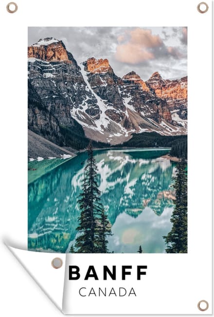 Tuinposters buiten Canada - Berg - Water - 60x90 cm - Tuindoek