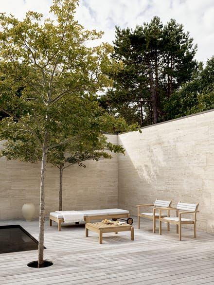 Carl Hansen & Søn - AH604 Outdoor Ligbed - bruin