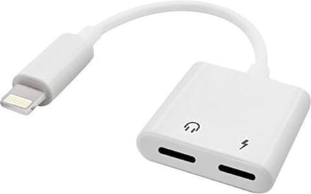 Lightning compatibel 2 in 1 splitter audio adapter opladen & audio voor iPhone