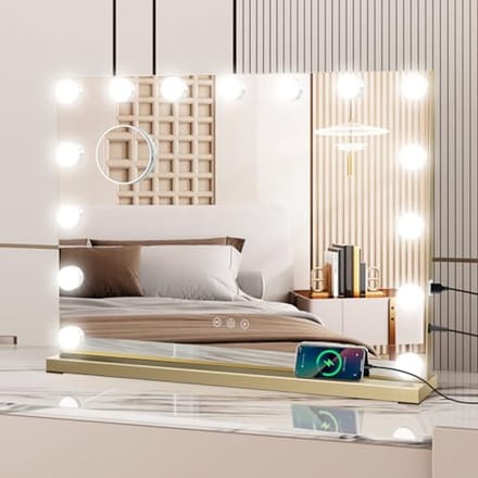 Hollywood Make-upspiegel 80x62cm met Dimbare LED Verlichting en Touch Control