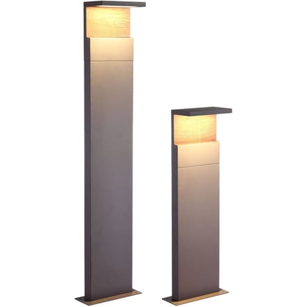 Mantra Iluminación LED tuinpadverlichting Ruka met houten element, 100 cm