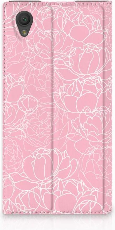 Sony Xperia L1 Smart Cover White Flowers
