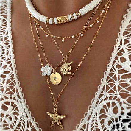 Sorprese Ketting - Adventure - Goudkleurig - Dames Ketting - cadeau - Model X