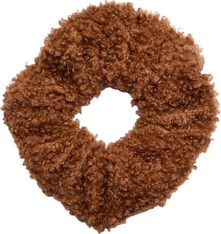 Kraagjeskopen.nl® Scrunchie Teddy Bruin Extra Vol en Luxe - Haarwokkel Haarelastiek