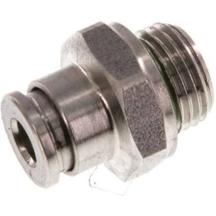 4mm x G1/8'' RVS Insteekfitting Buitendraad FKM