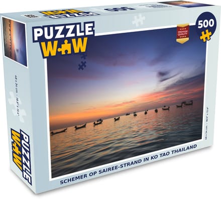 Puzzel Schemer op Sairee-Strand in Ko Tao Thailand - Legpuzzel - Puzzel 500 stukjes