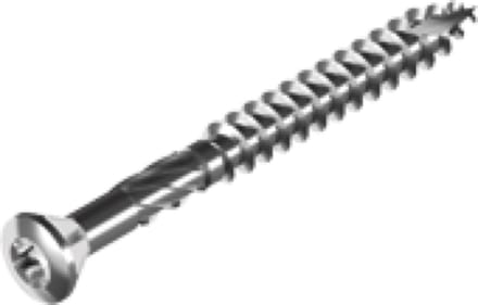 RVS vlonderschroef - vlonderschoeven Torx 5x80 mm 100 stuks
