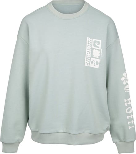 Brunotti - Yanouka - Sweater Aqua Grey - Dames - Loose Fit - Crewneck - S