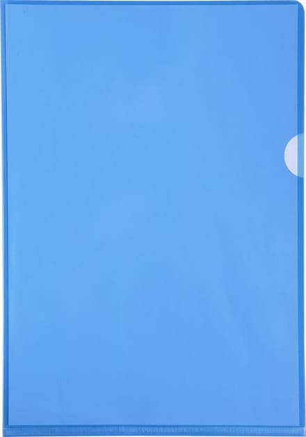 Exacompta Pak van 100 L mappen - gladde PVC 13/100e - A4 - Blauw - 661225E
