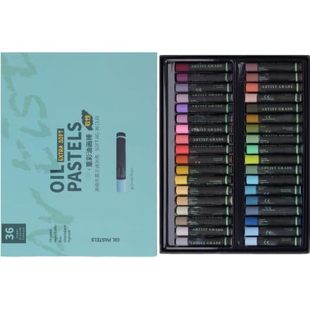 36 Kleuren Zachte Oliepastels Geavanceerd Grijs Zware Kleur Dikke Delicate Textuur Sterke Hechting blue