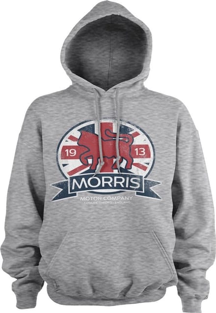 Morris Motor Co. England-hoodie, grijs gemêleerd