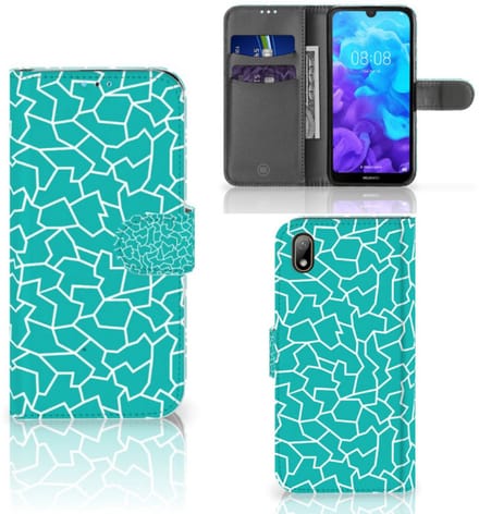 Huawei Y5 (2019) Hoesje Cracks Blue